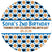 chocolate chip cookie pattern party favor label