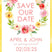 colorful botanical save the date cards romantic floral style