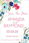 colorful botanical wedding save the dates elegant floral theme