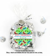 personalized arcade theme party favor labels for kids