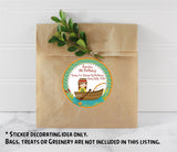 cute fisher girl REEL fun birthday sticker