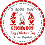 cute gnome classroom valentine favor labels