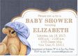 denim teddy bear baby shower invitations blue teddy bear design
