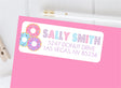 donut sprinkle address label on envelope