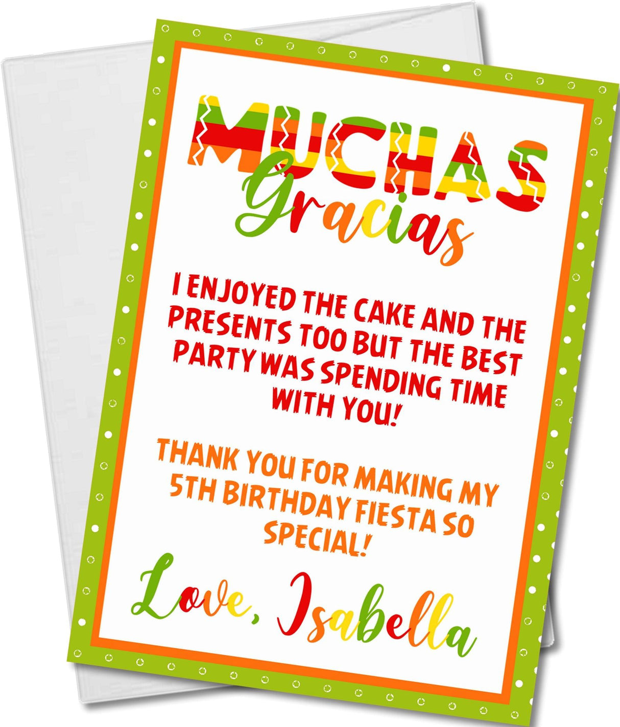 fiesta birthday thank you cards colorful mexican party design