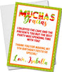 fiesta birthday thank you cards colorful mexican party design