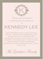 first holy communion thank you cards elegant blush design