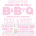 girls pink barbecue baby shower invitation cards backyard summer style