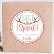 girls three spirit tribal birthday sticker