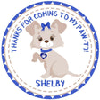 kids puppy paw-ty favor sticker