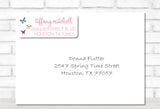 long distance baby shower invitations with matching address labels