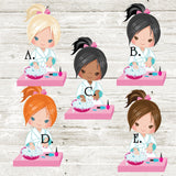 manicure party characters