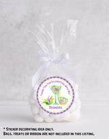 masquerade Mardi Gras birthday sticker design