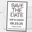 modern floral typography save the date cards minimalist wedding design