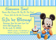 mouse 1st birthday invitations cupcake character design
