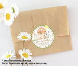 neutral barn animal watercolor birthday label