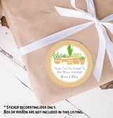 Thank you housewarming stickers – potted plant design