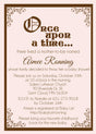 once upon a time baby shower invitations nursery rhyme theme
