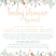 peach flower baby shower by mail invitation cards botanical garden style for girls