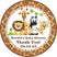 personalized jungle safari favor labels with giraffe pattern