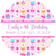 personalized pastel cupcake party favor label