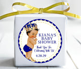personalized royal prince baby shower favor label