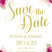 pink floral save the date cards romantic garden wedding design