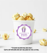 purple popcorn sticker for thank-you gifts