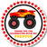 red yellow monster truck birthday sticker