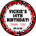 skull birthday favor stickers edgy gothic theme