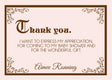 storybook baby shower thank you cards classic fairytale design