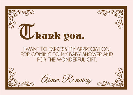 storybook baby shower thank you cards classic fairytale design