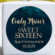 teal galaxy space theme sweet sixteen birthday sticker