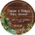 tropical leaf baby shower sticker wood background