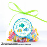 under the sea fish themed favor labels