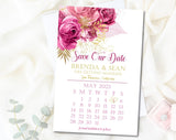 watercolor floral wedding save the dates elegant botanical theme