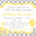 yellow gray elephant invitation cards